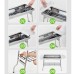 byeleno Portable Stainless Steel Barbecue Grill - Rust-Resistant, Compact Design for Outdoor Fun